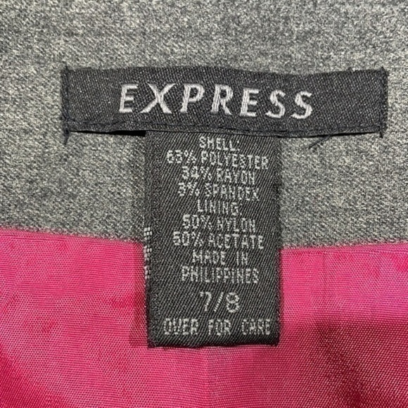 EXPRESS | Grey Mini Skirt 7/8 - Picture 4 of 5